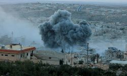 قصف على مدينة إدلب يوقع شهداء وجرحى 